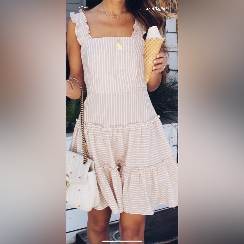 Forever 21 Linen Stripe dress
